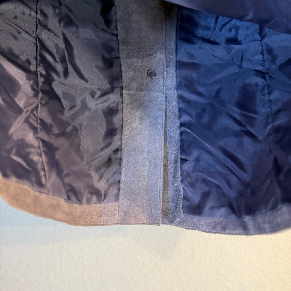 Brandon Thomas Women’s Suede Leather‎ Jacket. Size M Light Purple. Lined - Picture 9 of 13